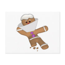 Funny Bit Himself Gingerbread Man Post Cards