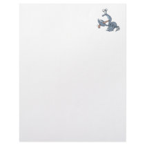 funny biting tongue crab custom letterhead