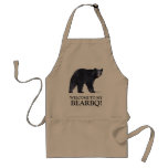 Funny Black Bear Barbecue Apron