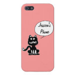 funny black cat iphone cases
