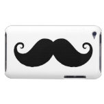 Funny black handlebar mustache trendy hipster Case-Mate iPod touch case