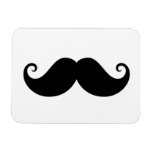 Funny black handlebar mustache trendy hipster flexible magnets
