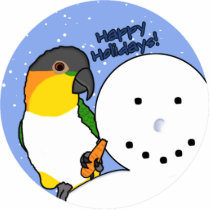 Funny Black Headed Caique Ornament photo sculptures