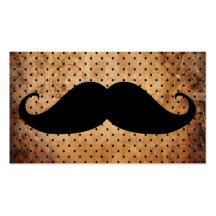 Funny Black Mustache Business Card Templates