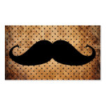 Funny Black Mustache Business Cards
