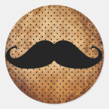 Funny Black Mustache Stickers