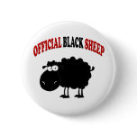Funny black sheep pin