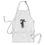 funny black sheep cartoon character aprons