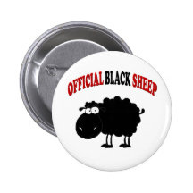 Funny black sheep pin
