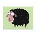 Funny Black Sheep postcards by LoonyBoutique Funny Black Sheep postcards