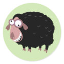 Funny Black Sheep stickers by LoonyBoutique Funny Black Sheep stickers