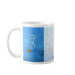 Funny Blue Dog Art by Dan Robertson Coffee Mugs