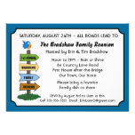 Funny Bluebird Family Reunion Invitation