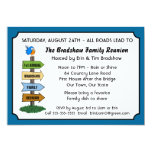 Funny Bluebird Family Reunion Invitation Custom Announcement