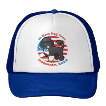 Funny Bobama the Dog 2012 Elections Mesh Hats