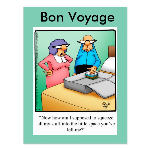 funny bon voyage humor postcard zazzle funny bon voyage humor postcard zazzle
