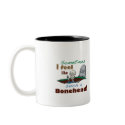 Funny Bonehead Skeleton Mug mug