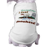 Funny Bonehead Skeleton Shirt for Dogs Pet Tee