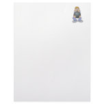 funny bowler with BIG bowling ball Letterhead Design