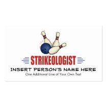 Funny Bowling Business Card Templates