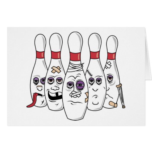 Funny Bowling card | Zazzle