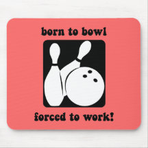 Funny bowling mousepads