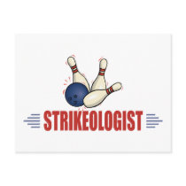 Funny Bowling Post Card