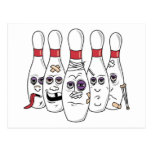Funny Bowling Postcard