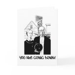 Funny Bowling You Are Going Down! Greeting Cards