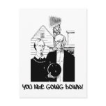 Funny Bowling You Are Going Down! Postcards