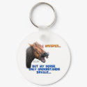 Funny Braille Horse keychains