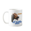 Funny Braille Horse mugs