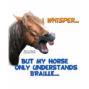 Funny Braille Horse t-shirts