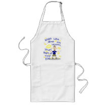 Funny Break Up / Divorce Cartoon aprons