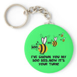 Funny breast awareness keychain