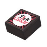 Funny Breast Cancer Awareness Design Premium Trinket Boxes