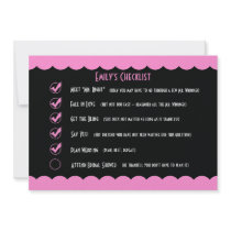Funny Bridal Shower Invitation -- Funny Checklist