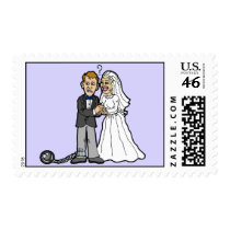 Funny Bride & Groom postage postage by wedding_tshirts Funny Bride & Groom postage postage