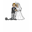 Funny Bride & Groom t-shirt