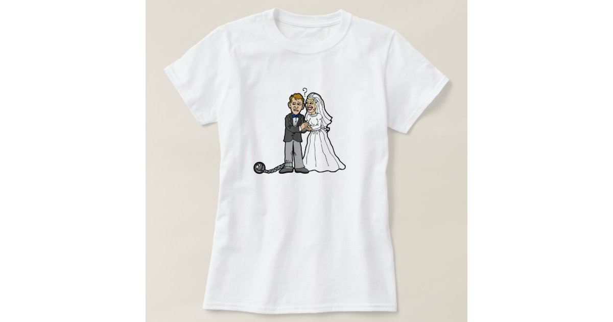 Funny Bride & Groom tshirt Zazzle