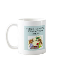 funny bridge player joke design mugs