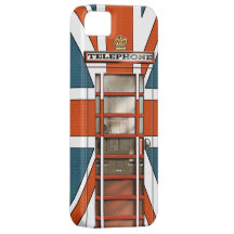 Funny British Flag Classic Phonebox iPhone 5 Cover