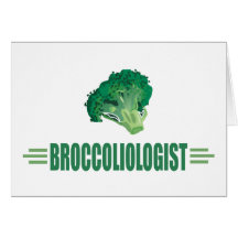 Funny Broccoli Greeting Card
