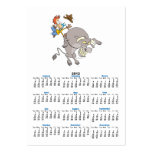 funny bucking bull bull rider rodeo cowboy cartoon business card