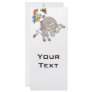 funny bucking bull bull rider rodeo cowboy cartoon full color rack card