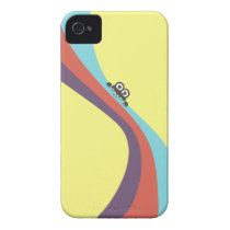 Funny Bug Bites Yummy Colorful Stripes Iphone 4 Case-mate Cases