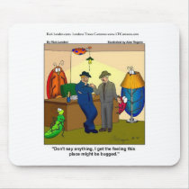 Funny Bugged Police HQ Gifts Tees Mugs Etc. mousepads