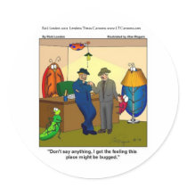 Funny Bugged Police HQ Gifts Tees Mugs Etc. stickers