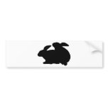 funny bunnies icon bumper sticker