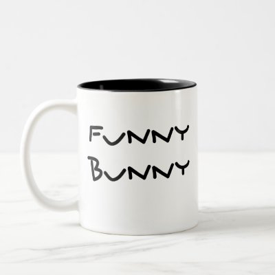 funny bunny. Funny Bunny Cup #1 Mug by